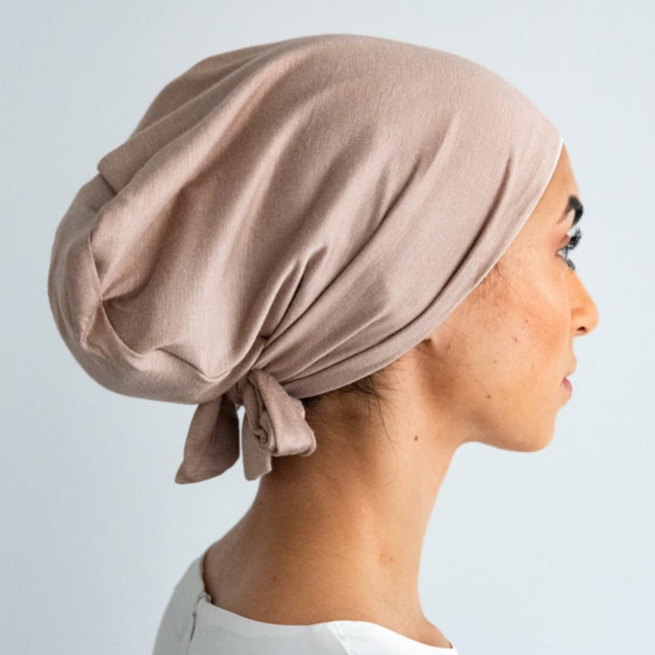 Silk Hijab Cap - Nude - Hijab Cap - Fajr Noor