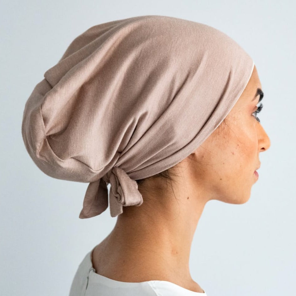 Silk Hijab Cap - Nude Hijab Cap Fajr Noor