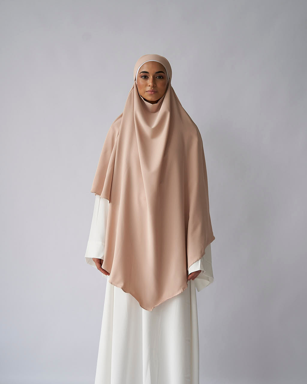 Cream Khimar Khimar Fajr Noor