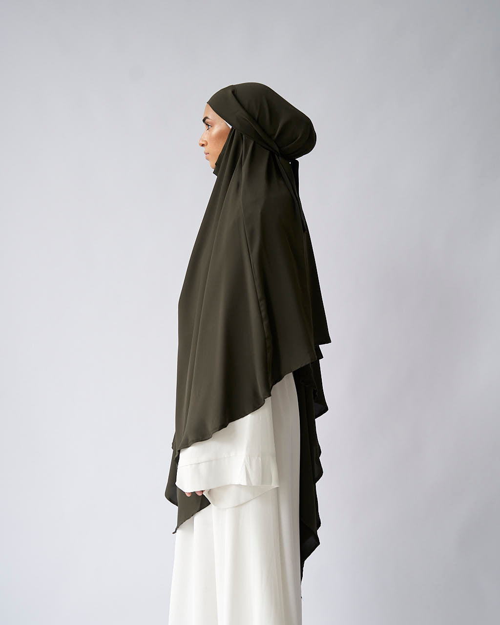 Khaki Khimar - Khimar - Fajr Noor