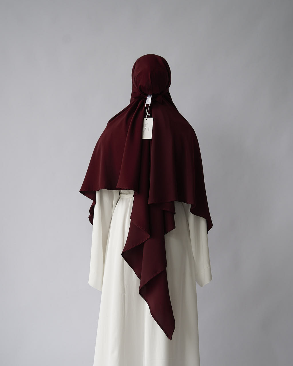 Maroon Khimar Khimar Fajr Noor