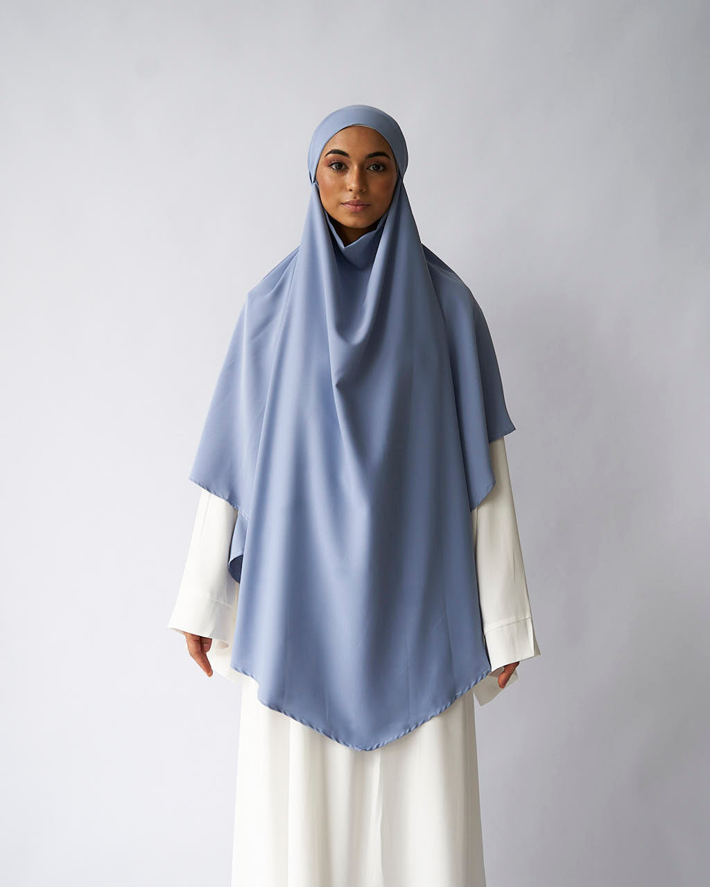 Light Blue Khimar Khimar Fajr Noor
