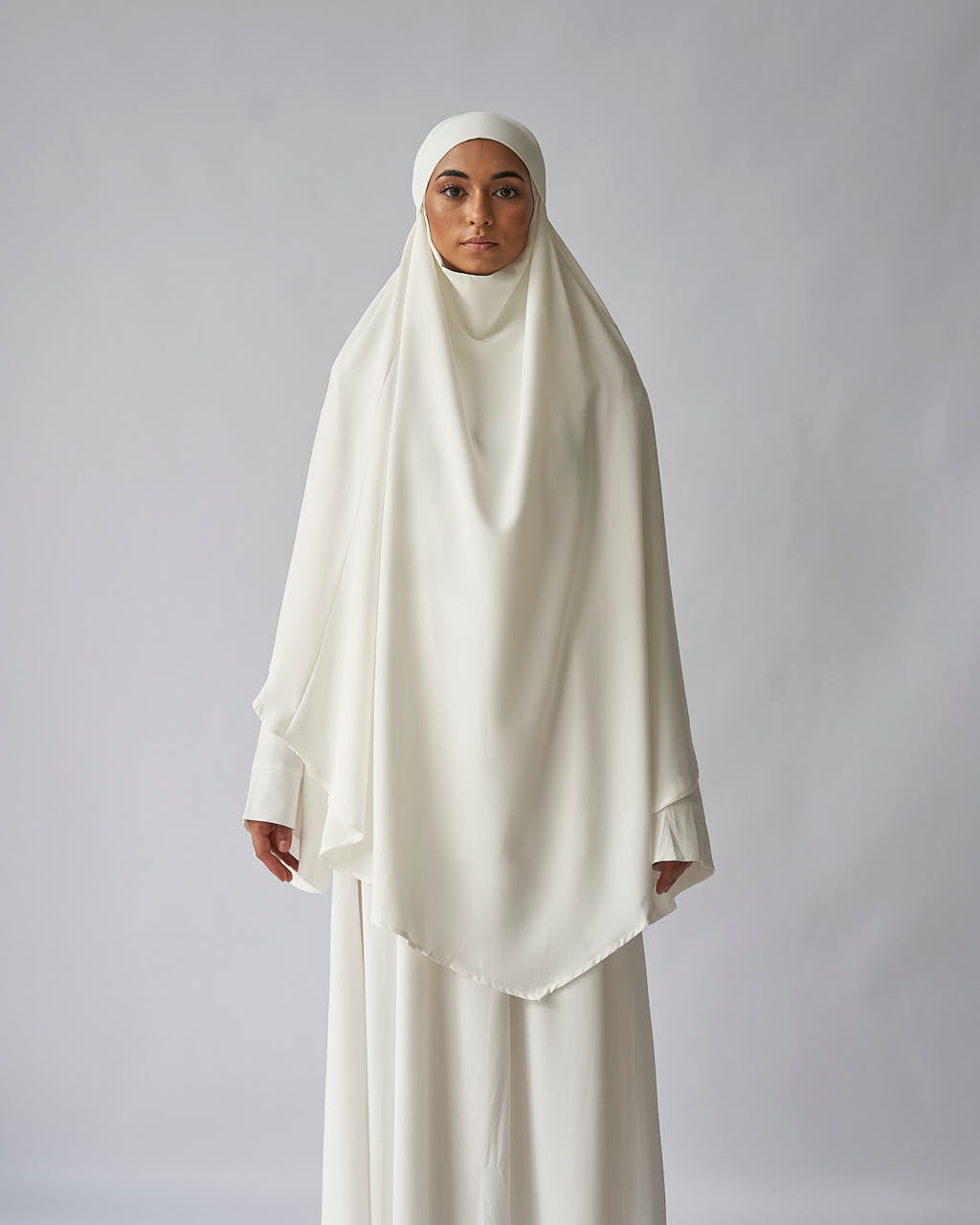 White Khimar Khimar Fajr Noor