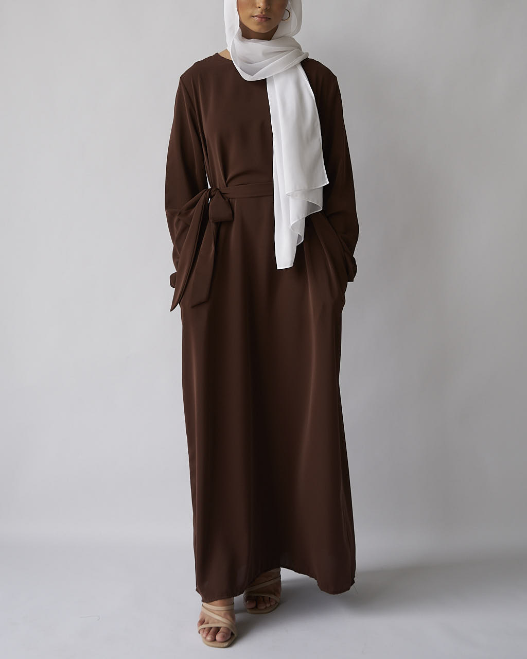 Essential Abaya - Coffee - Essential Abaya - Fajr Noor