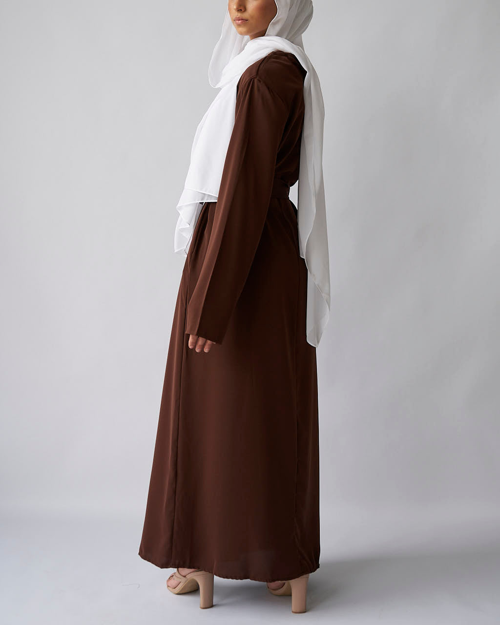 Essential Abaya - Coffee - Essential Abaya - Fajr Noor