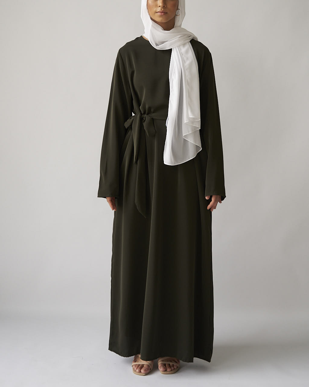 Essential Abaya - Khaki - Essential Abaya - Fajr Noor