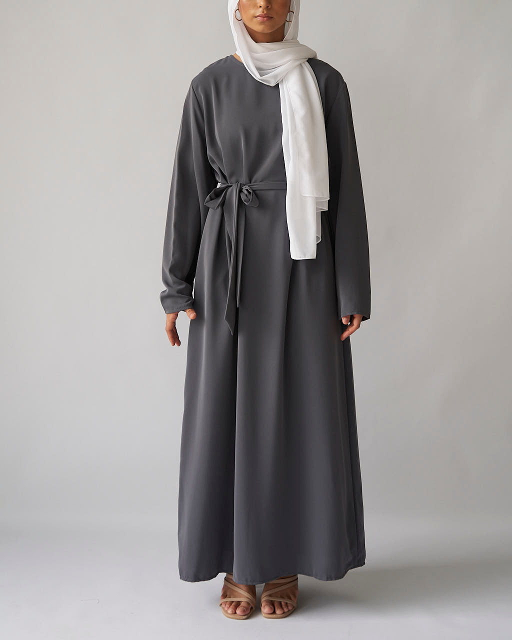 Essential Abaya - Grey - Essential Abaya - Fajr Noor