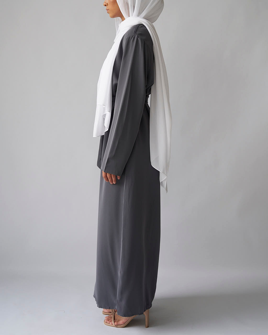 Essential Abaya - Grey - Essential Abaya - Fajr Noor