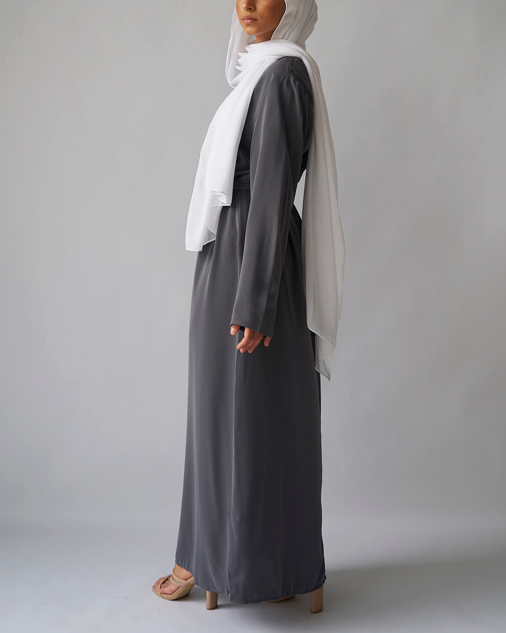 Essential Abaya - Grey - Essential Abaya - Fajr Noor