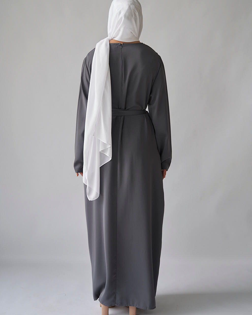 Essential Abaya - Grey - Essential Abaya - Fajr Noor