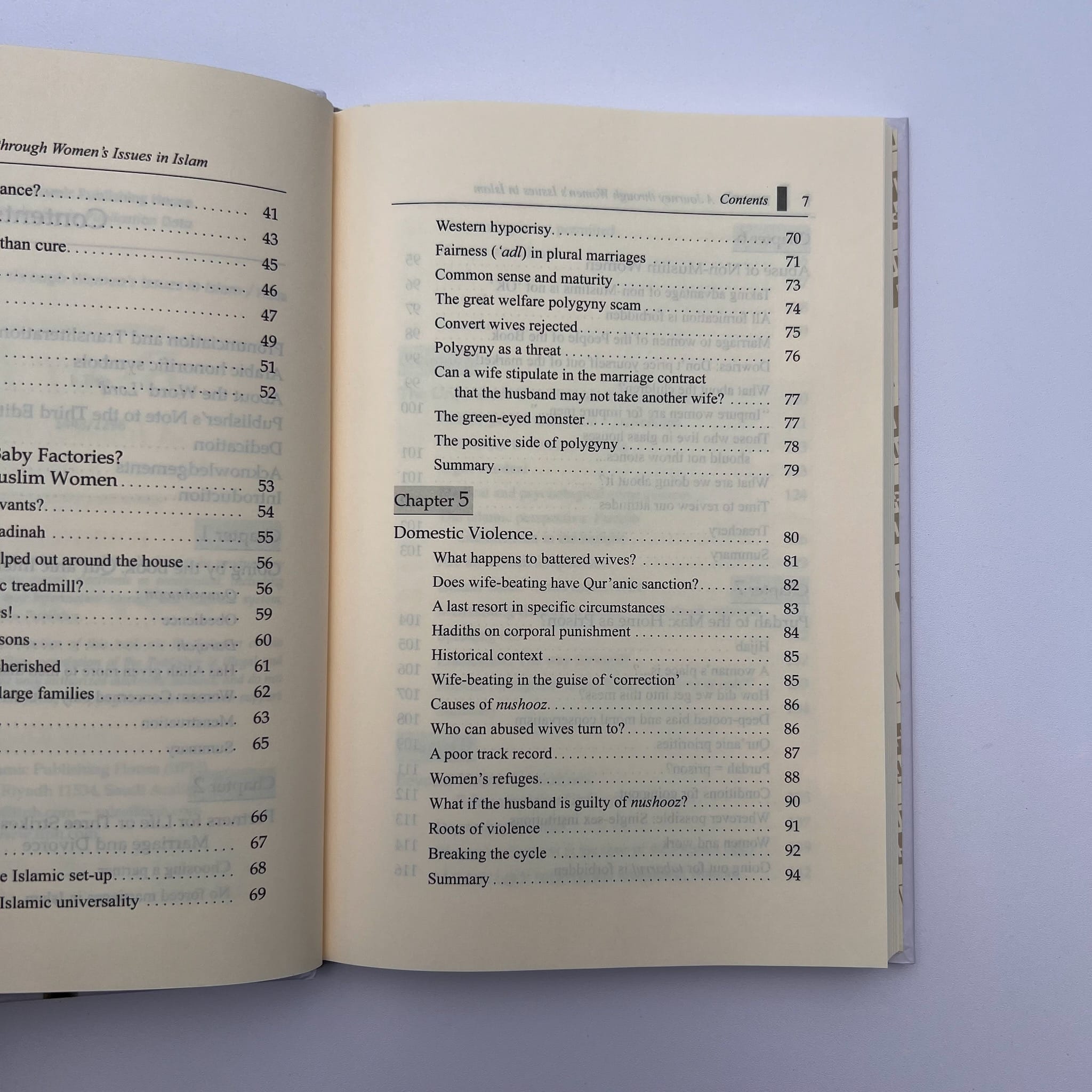 Bent Rib Islamic Book Fajr Noor