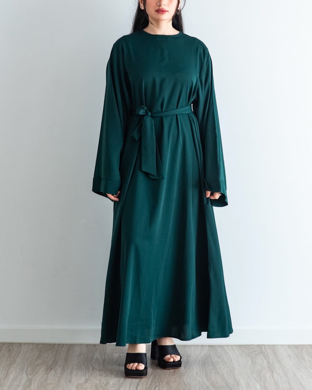 Khatijah Abaya - Emerald - Closed Abaya - Fajr Noor