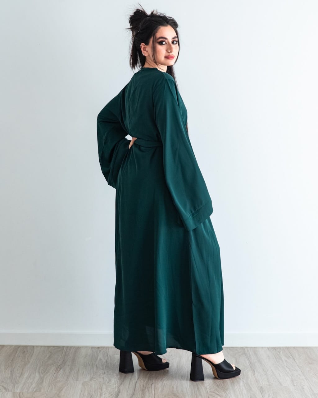 Khatijah Abaya - Emerald - Closed Abaya - Fajr Noor