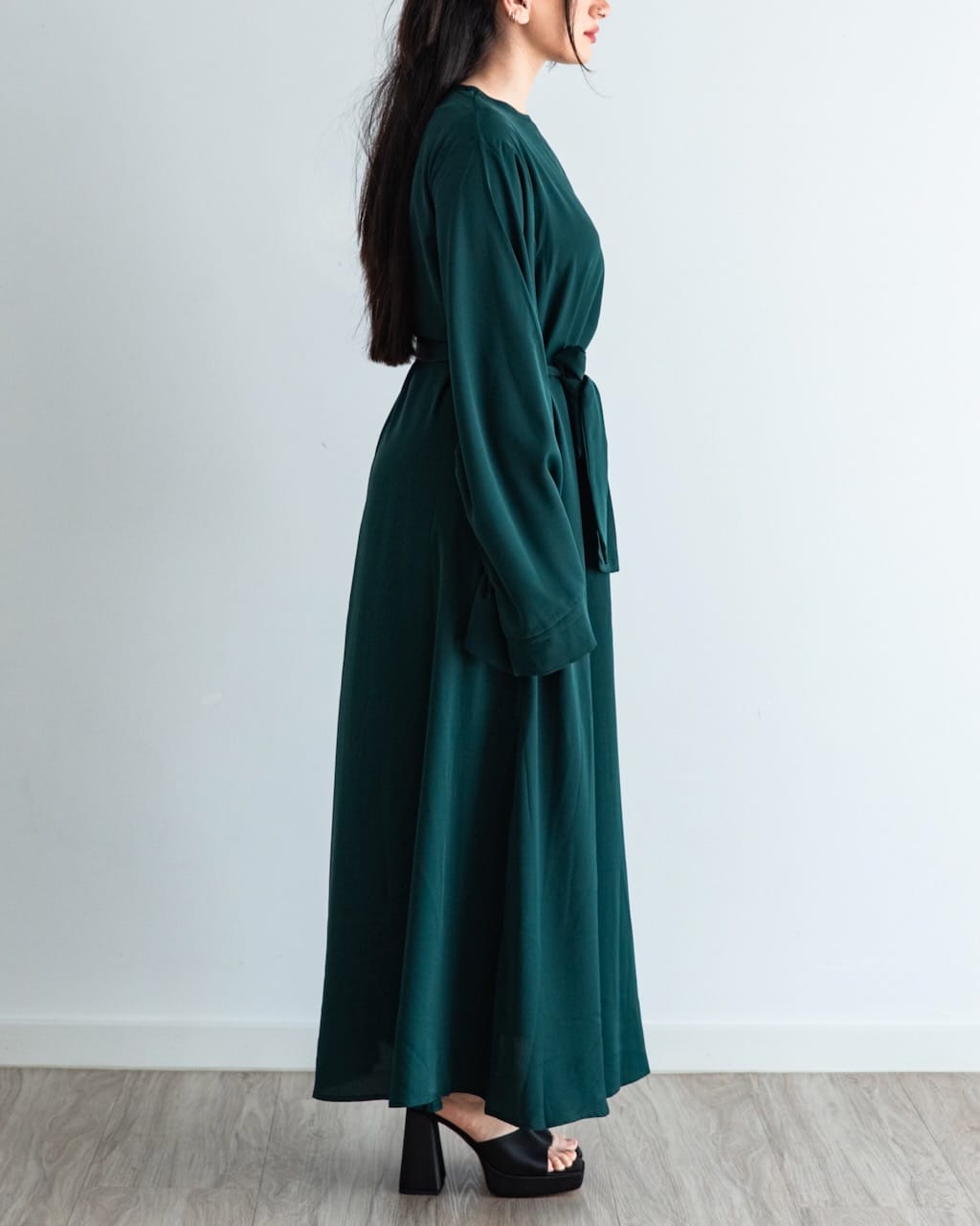 Khatijah Abaya - Emerald - Closed Abaya - Fajr Noor