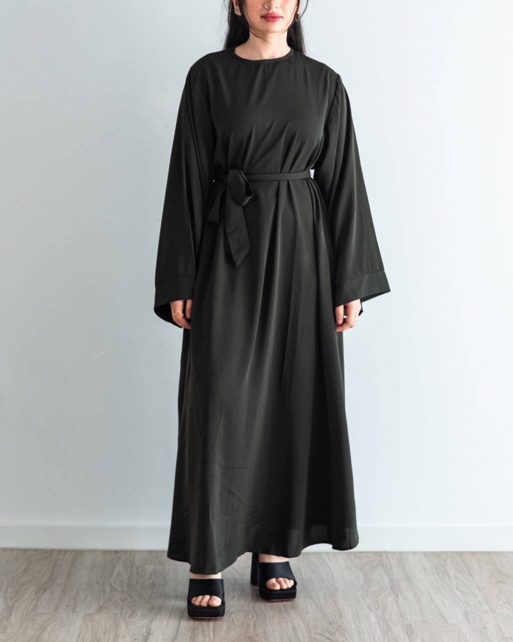 Khatijah Abaya - Khaki - Closed Abaya - Fajr Noor