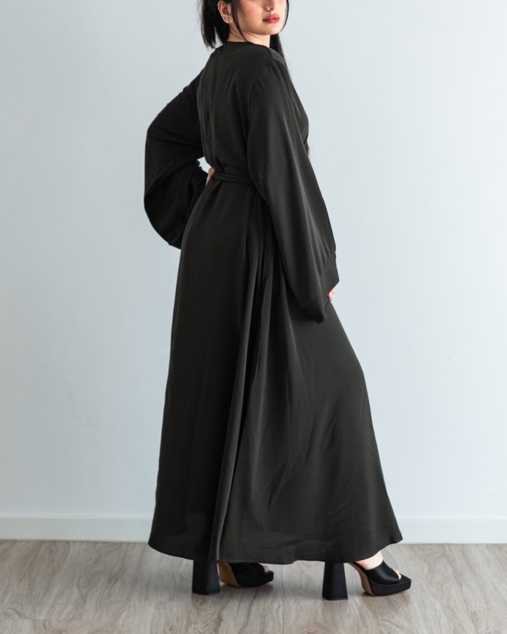 Khatijah Abaya - Khaki - Closed Abaya - Fajr Noor