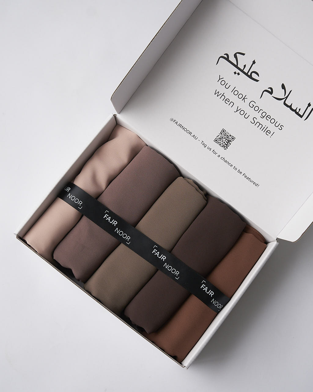 Nude Chiffon Hijab Box Hijab Box Fajr Noor