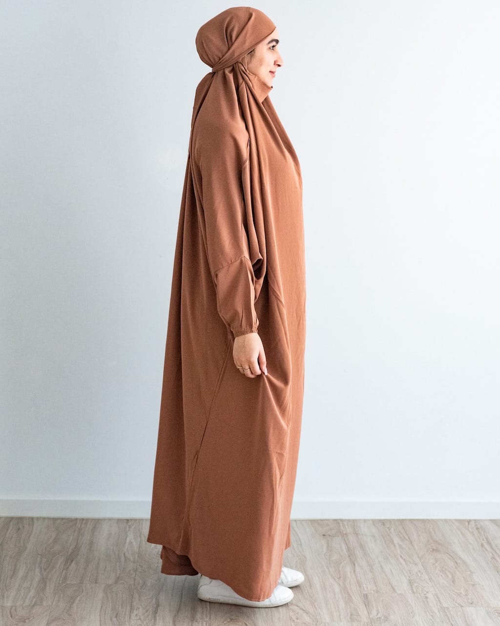 One Piece Prayer Jilbab - Brown