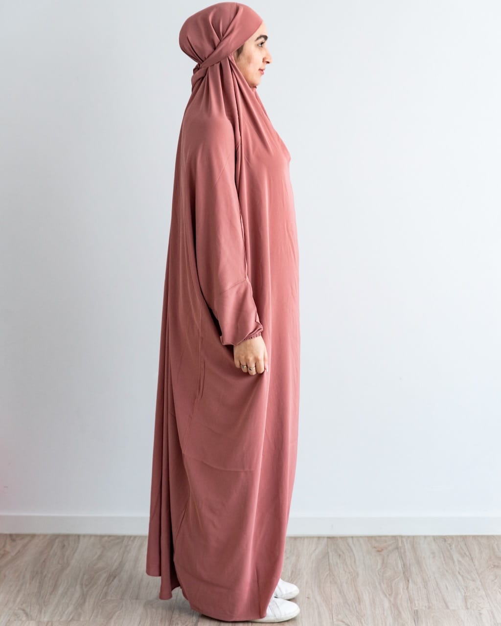 One Piece Prayer Jilbab - Pink - Jilbab - Fajr Noor