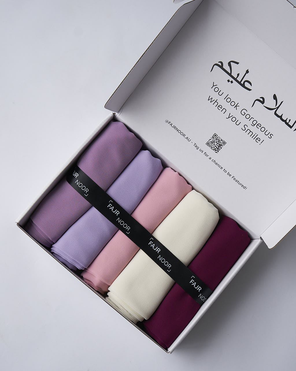 Rose Chiffon Hijab Box Hijab Box Fajr Noor
