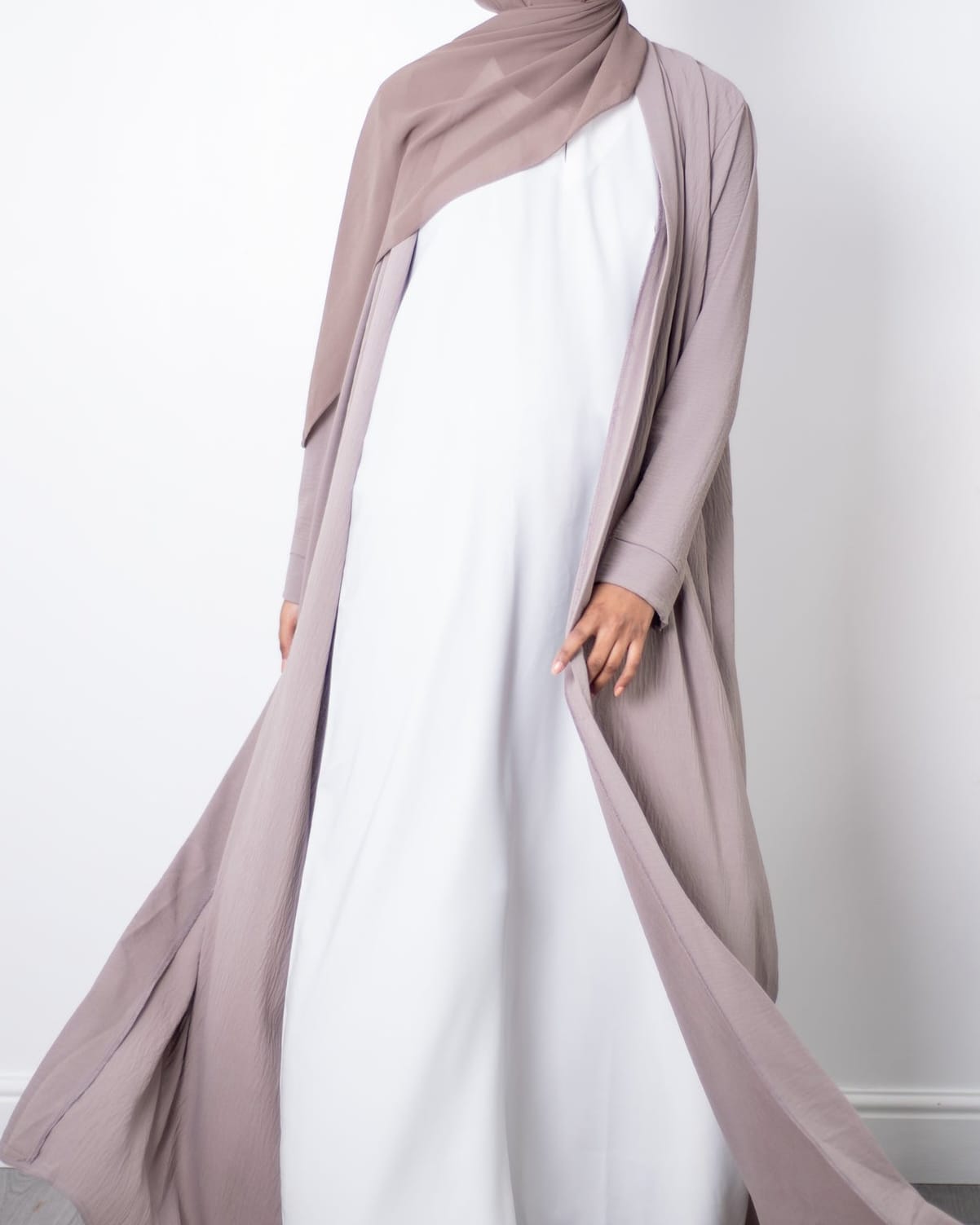 White Sleeveless Slip Dress Slip Dress Fajr Noor