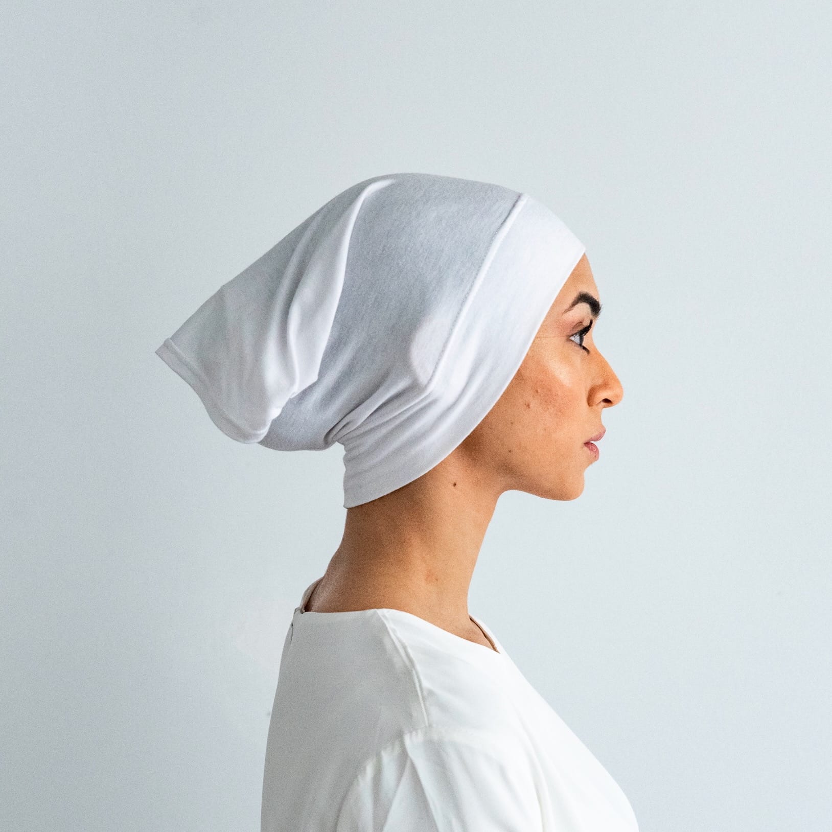 Hijab Cap - White Hijab Cap Fajr Noor