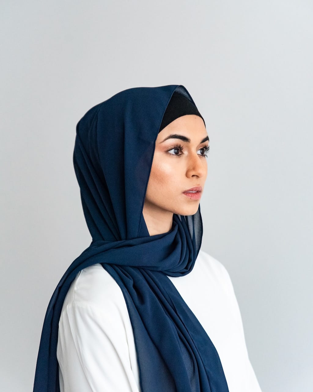 Azure Chiffon Hijab Box Hijab Box Fajr Noor