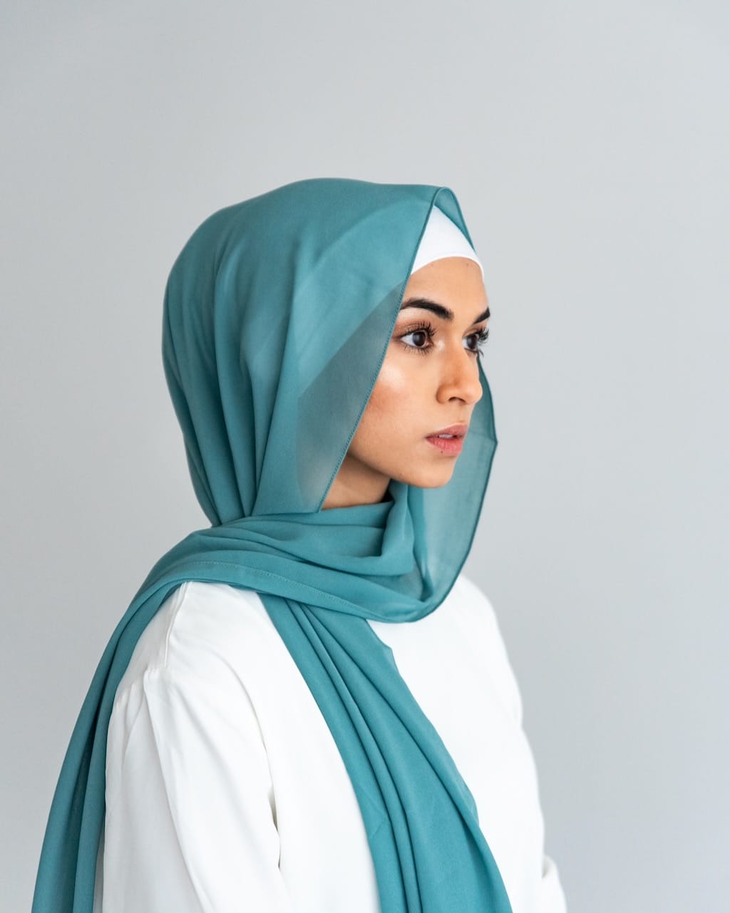 Azure Chiffon Hijab Box Hijab Box Fajr Noor