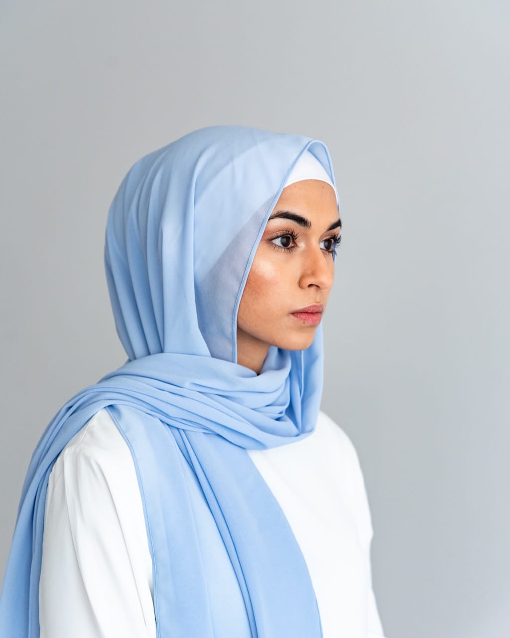 Azure Chiffon Hijab Box Hijab Box Fajr Noor
