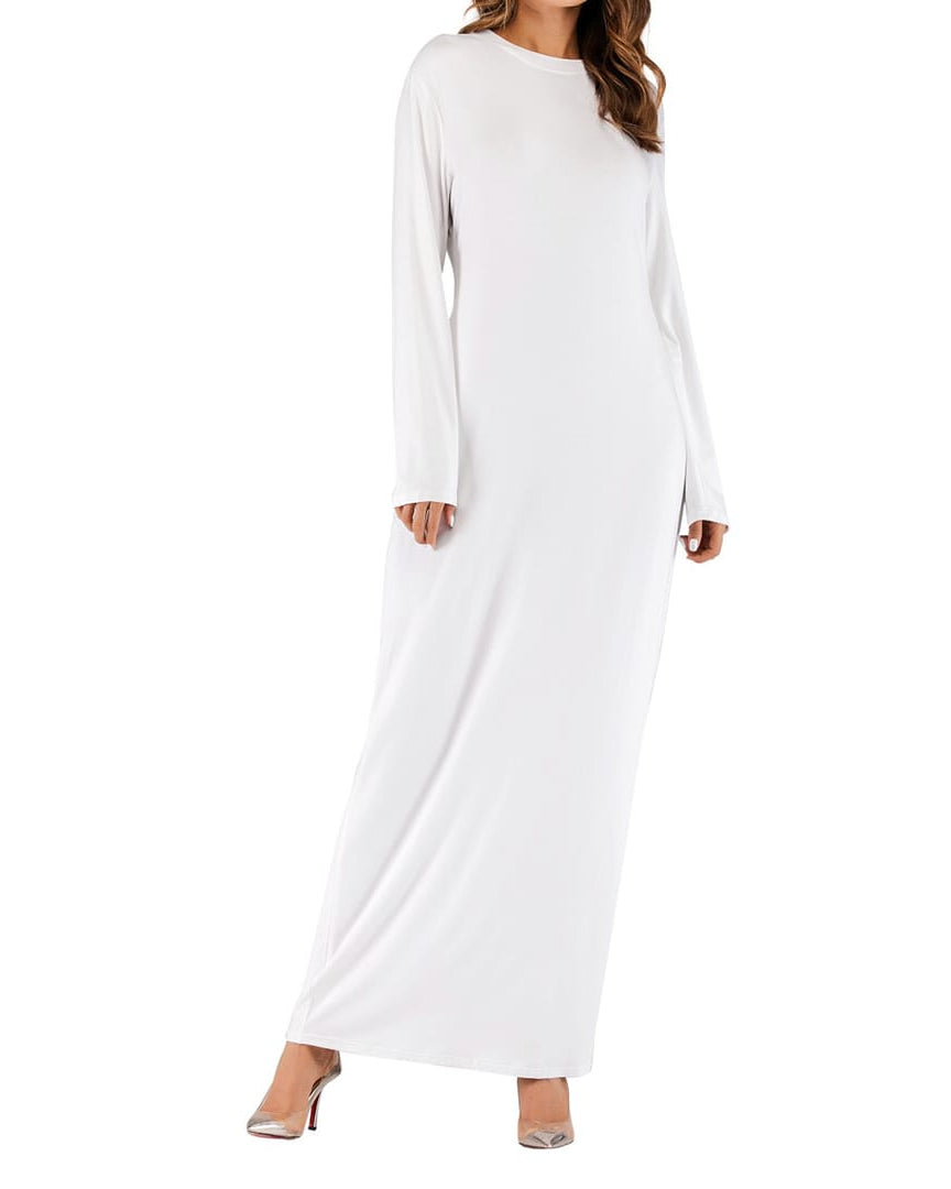 White Slip Dress Slip Dress Fajr Noor