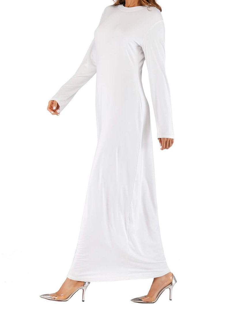 White Slip Dress Slip Dress Fajr Noor