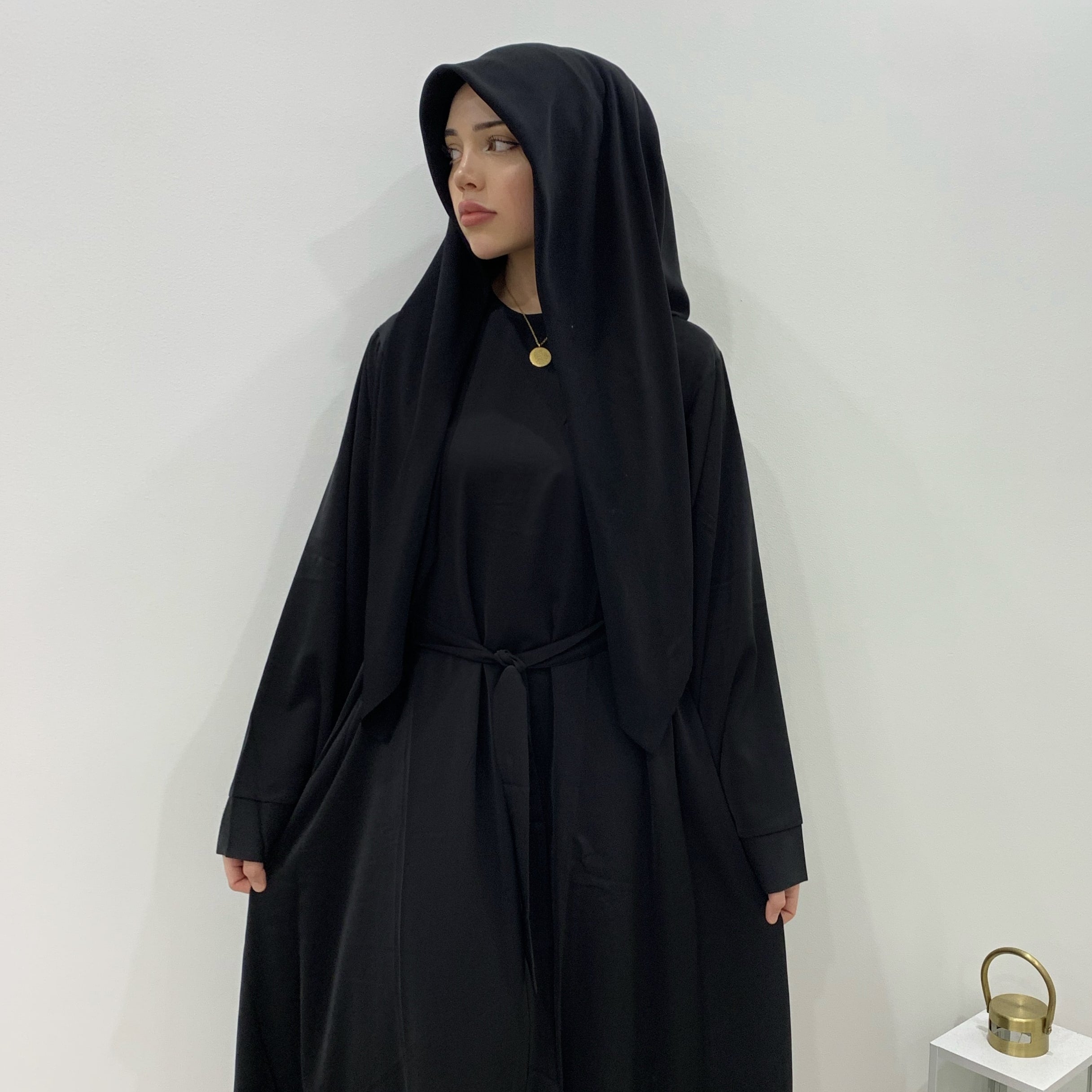 Khatijah Closed Plain Black Abaya