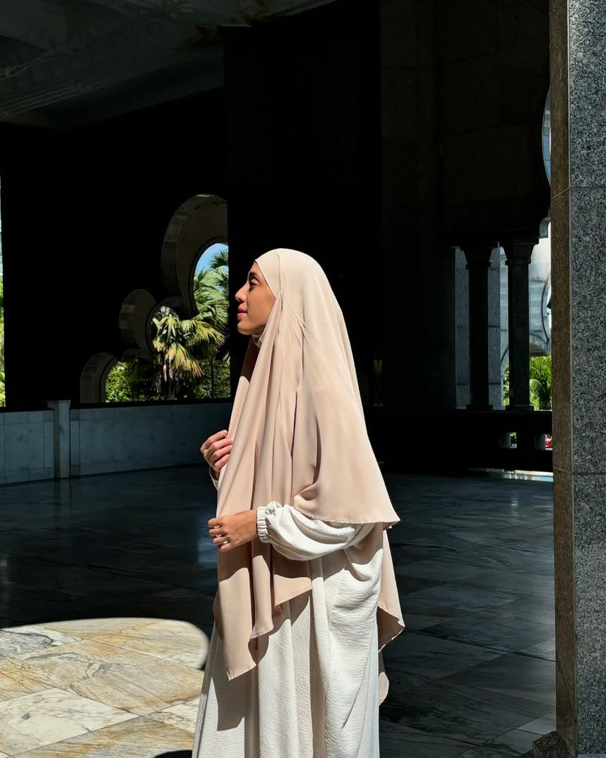 Cream Khimar