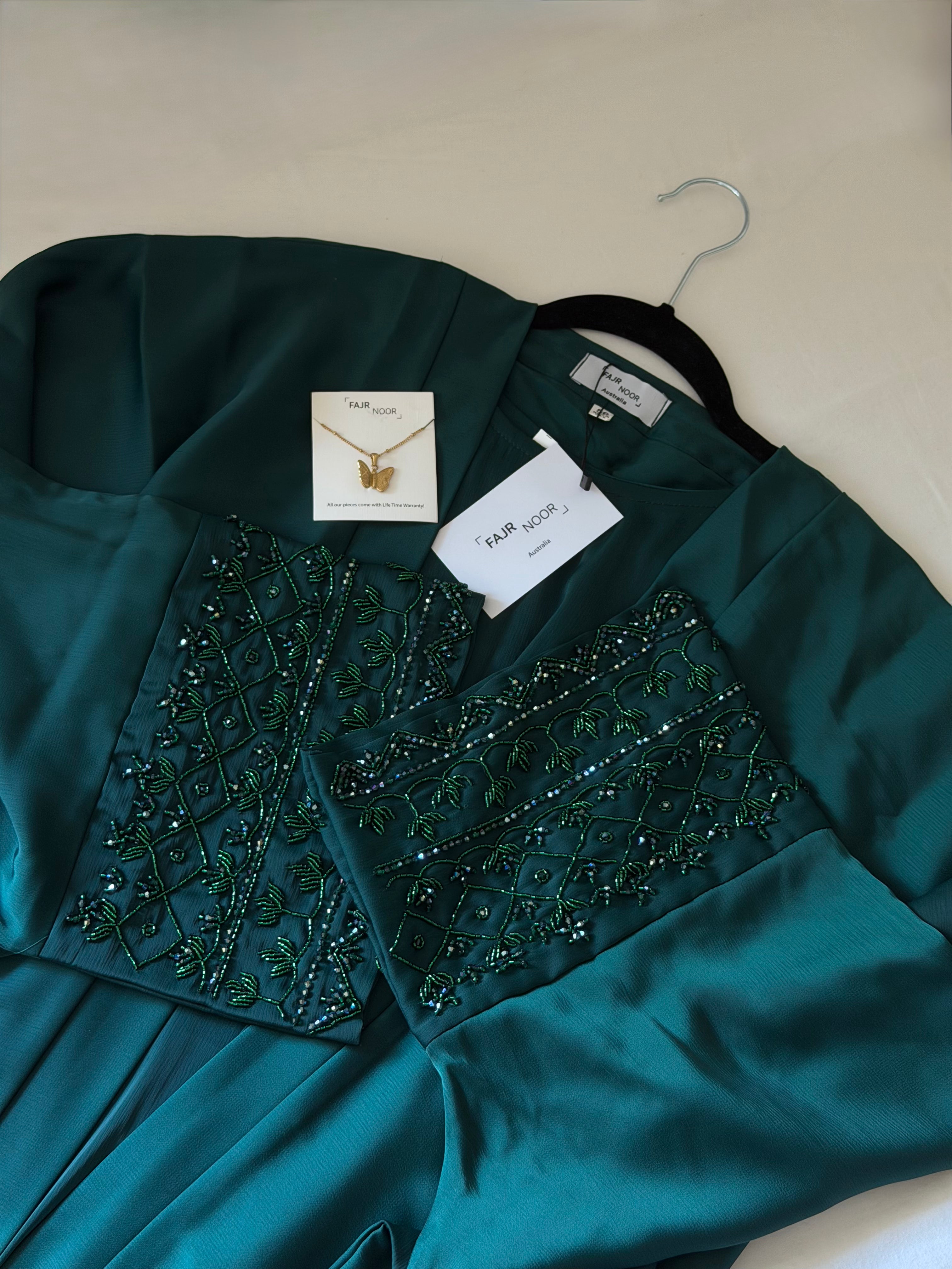 Maryam Eid Abaya - Royal Emerald