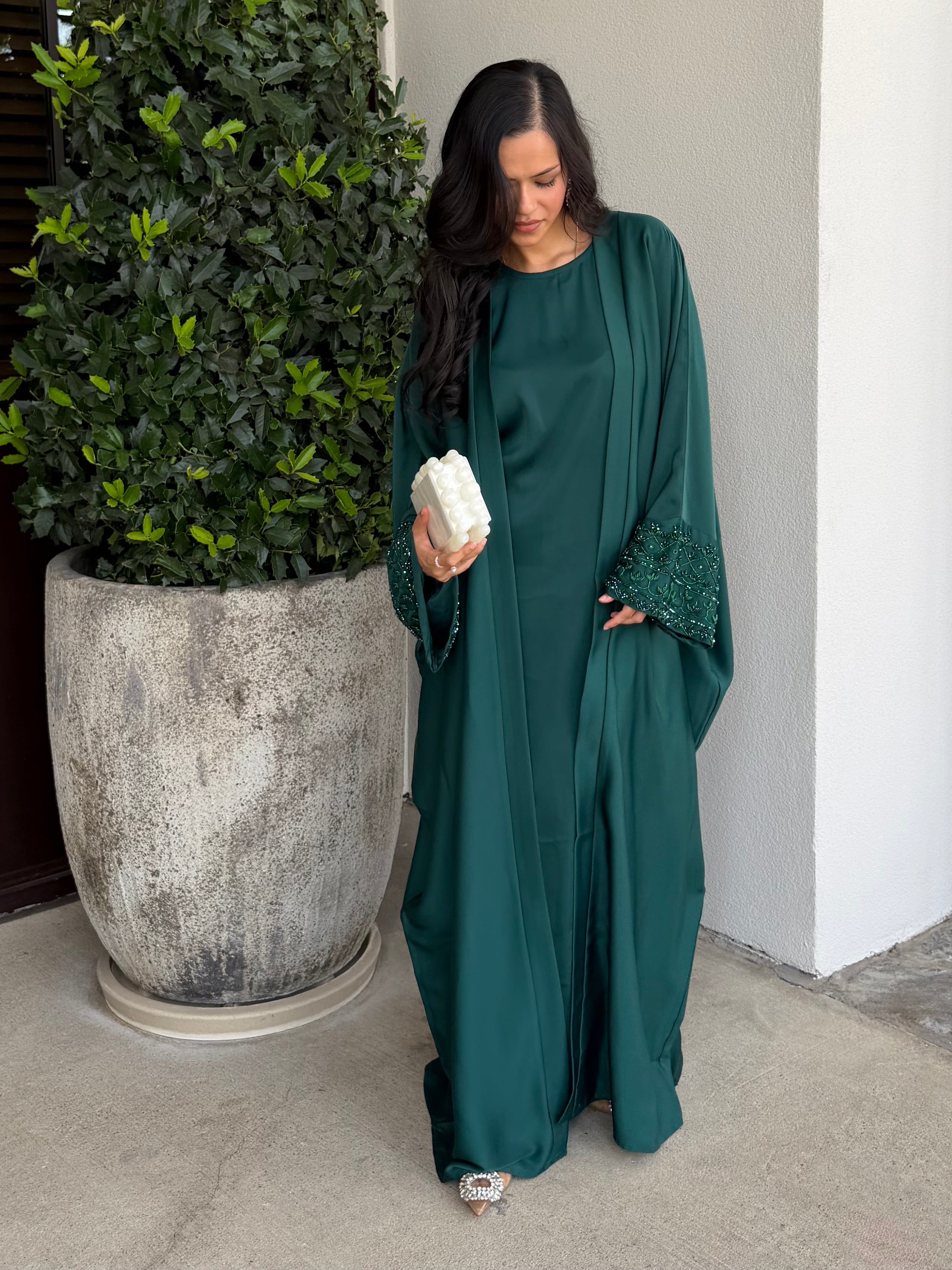 Maryam Eid Abaya - Royal Emerald