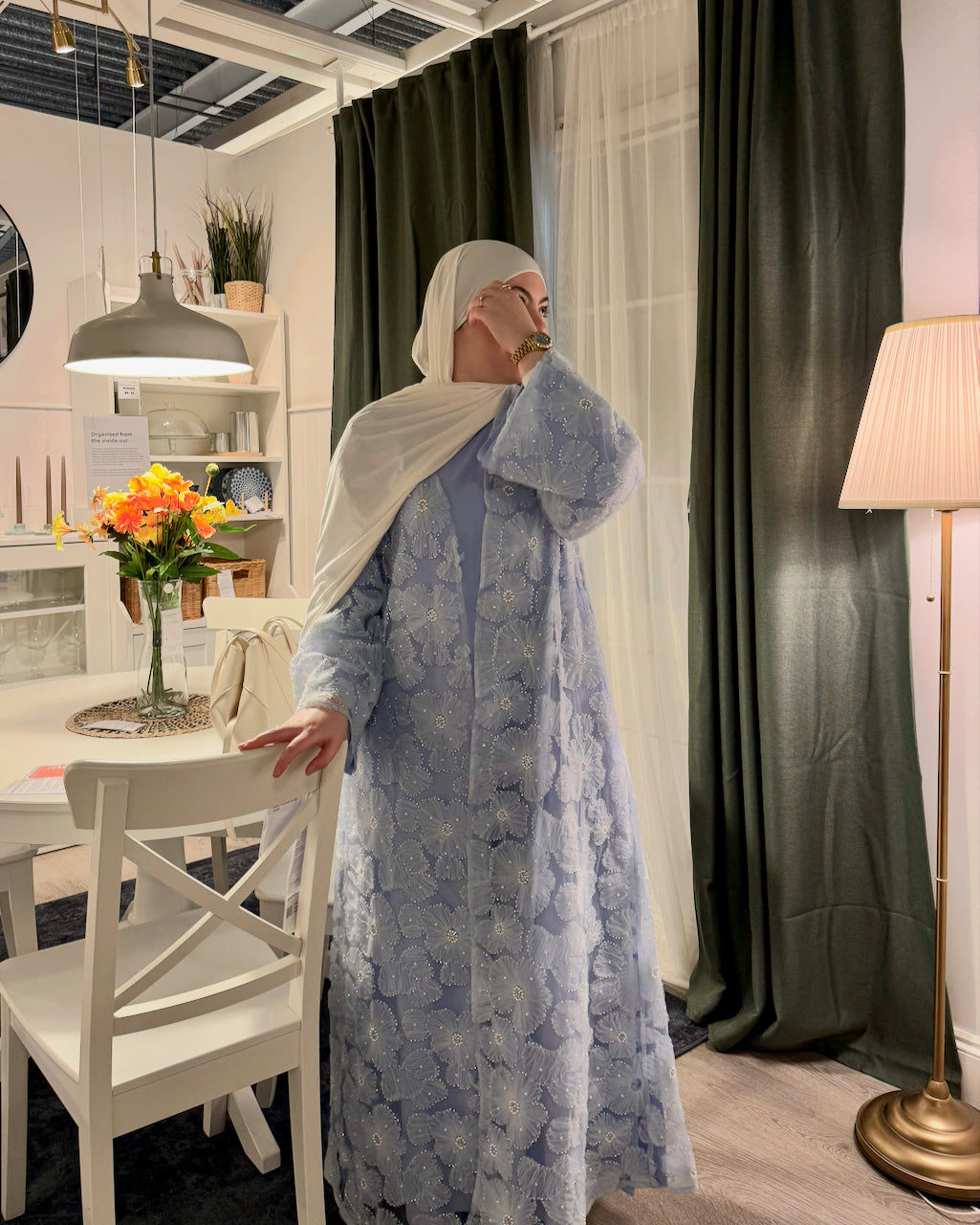 Sumayya Abaya - Sky Blue