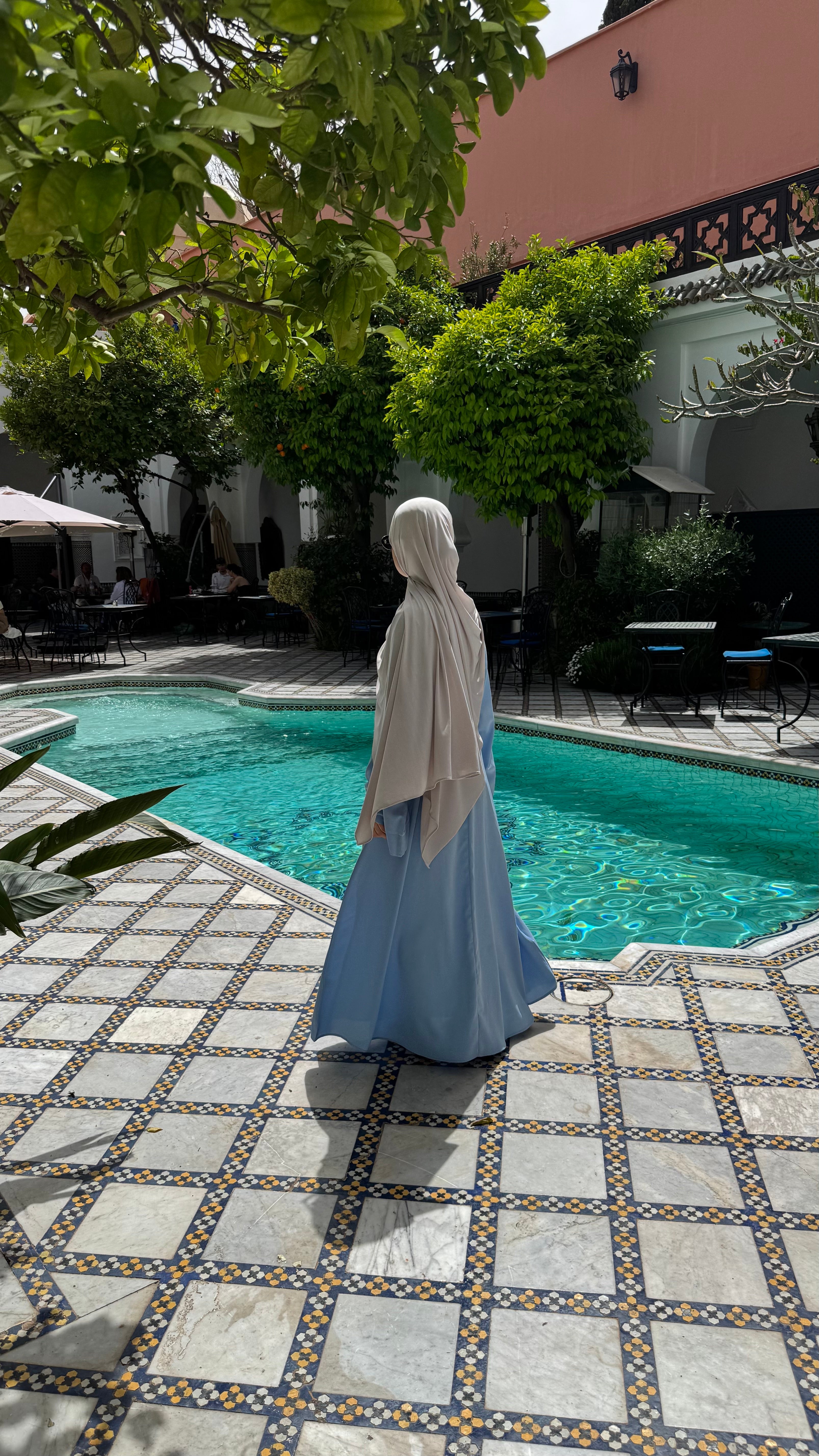 Khatijah Abaya - Sky Blue