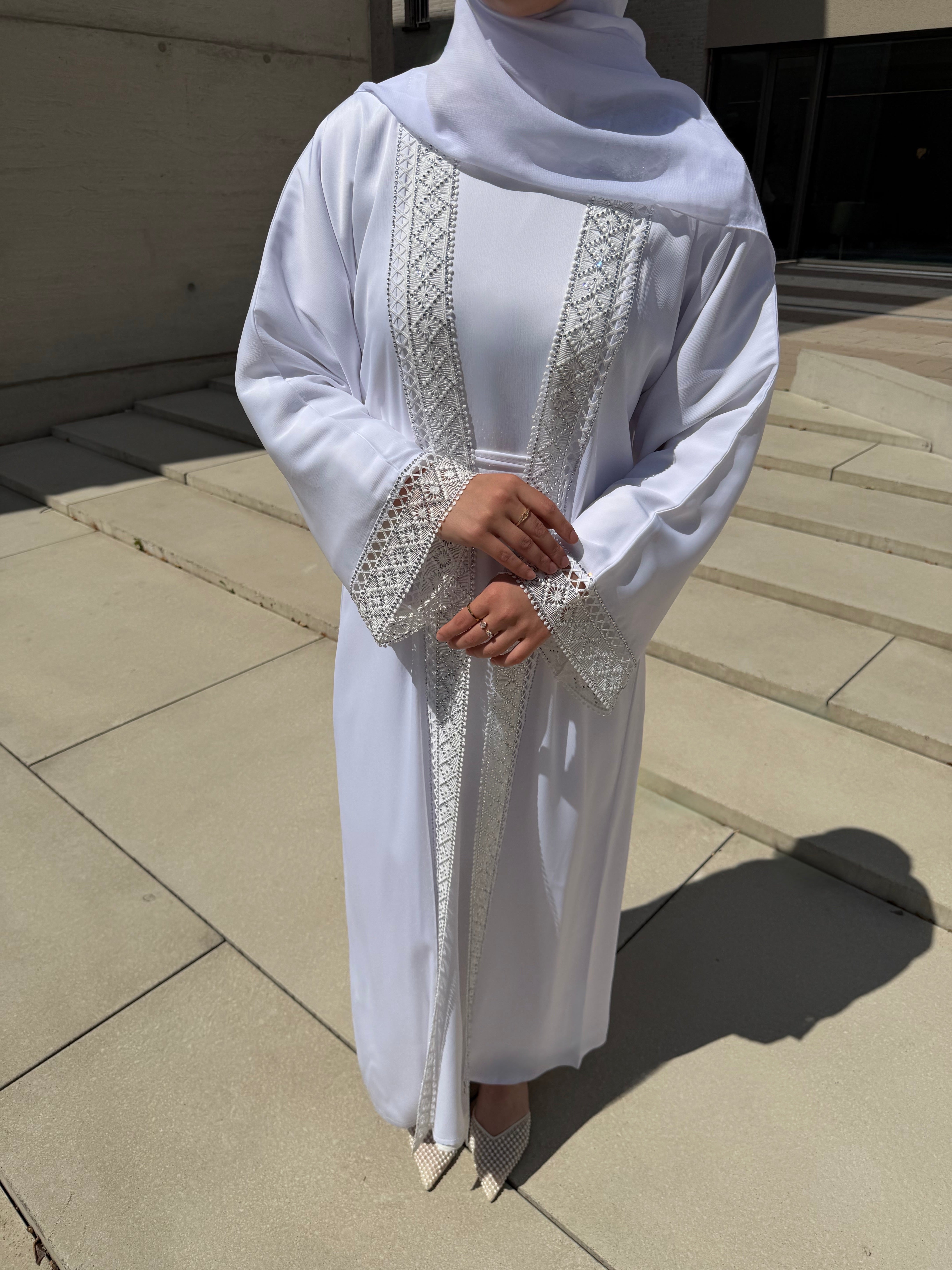 Nourah Everyday Abaya - White