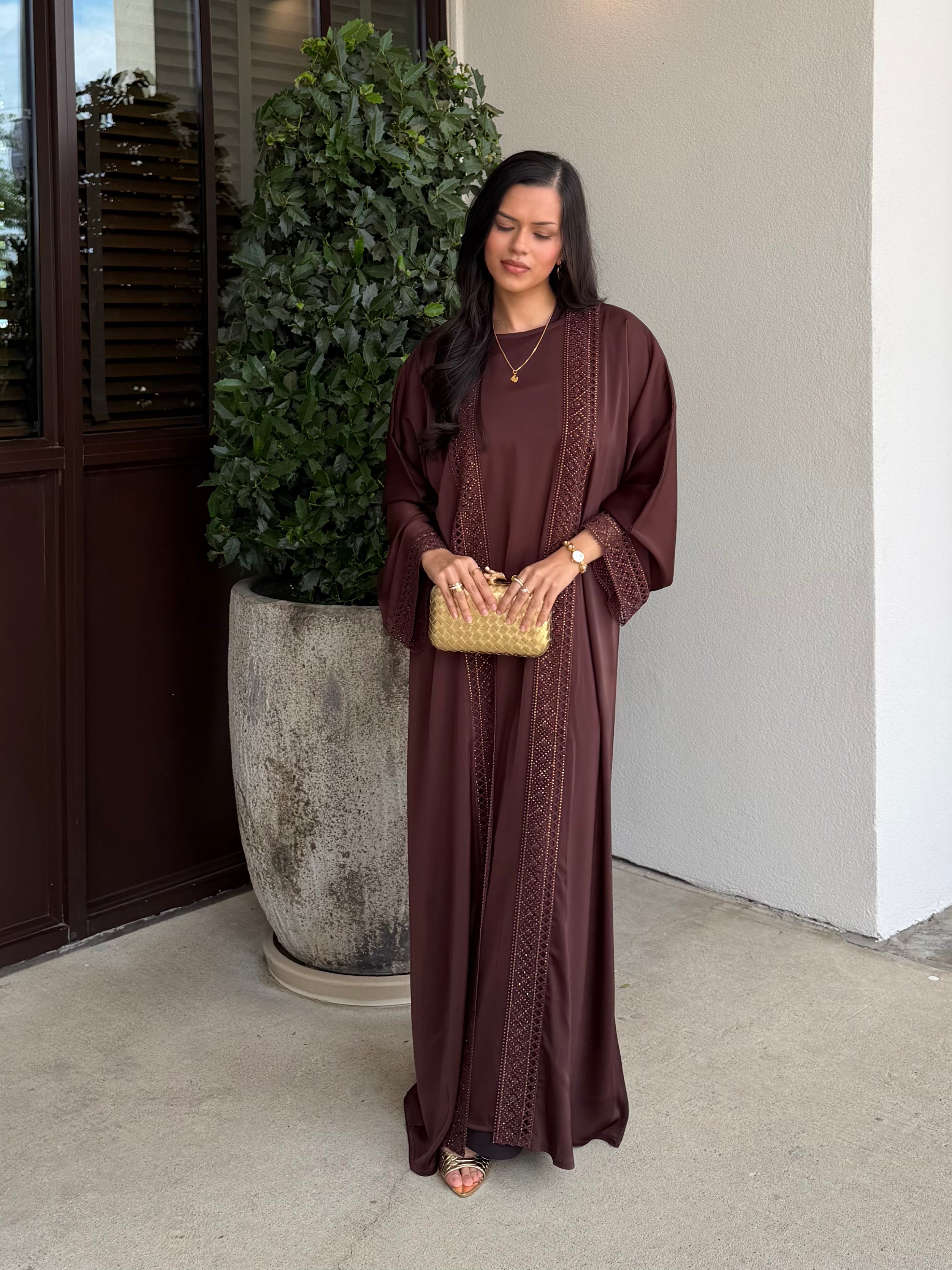Nourah Everyday Abaya - Coffee