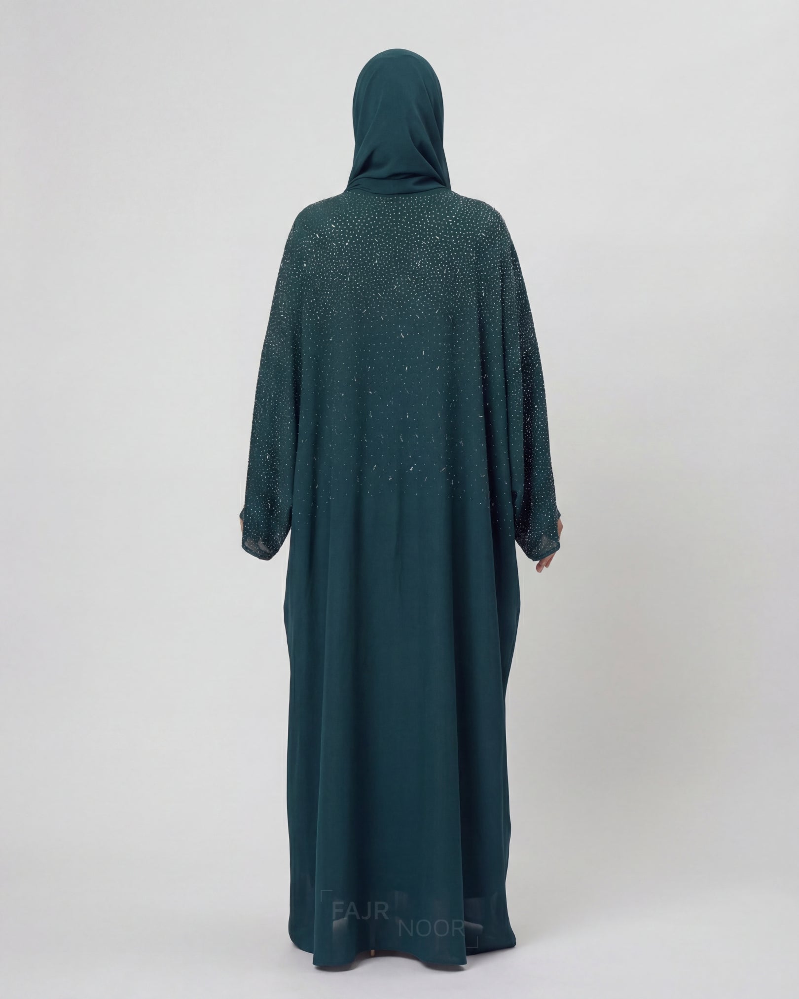 Amina Butterfly Abaya - Emerald