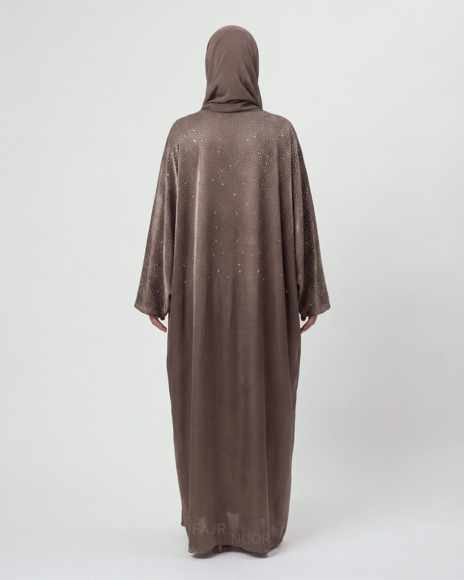 Amina Butterfly Abaya - Mocha