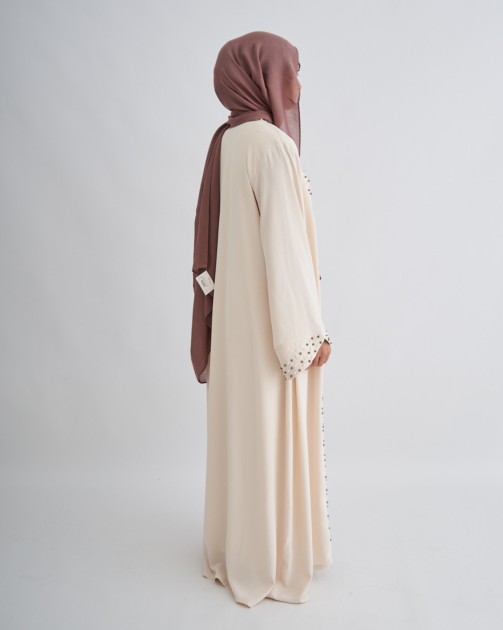 Amirah Pearl Abaya - Cream