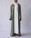 Amirah Pearl Abaya - Minty Open Abaya Fajr Noor S