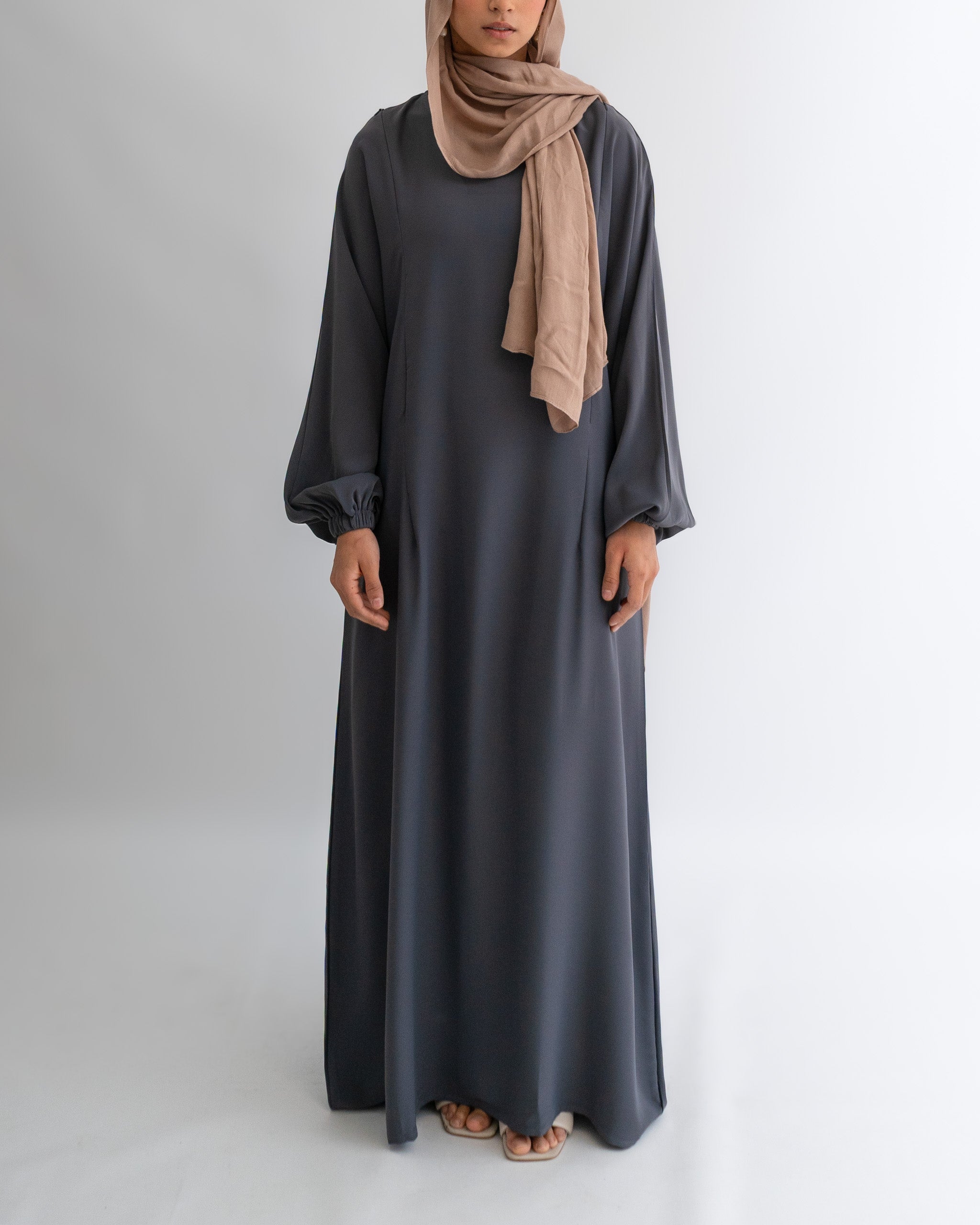 Breastfeeding Abaya - Grey