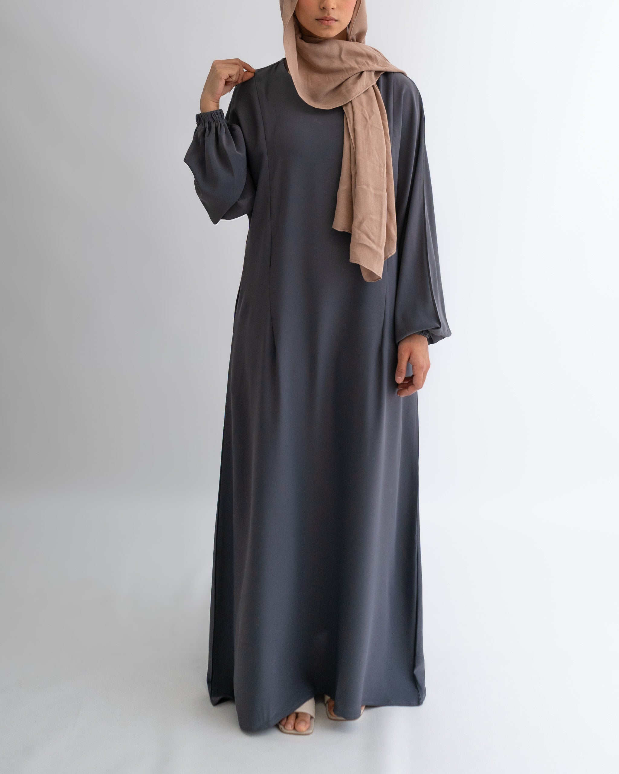Breastfeeding Abaya - Grey