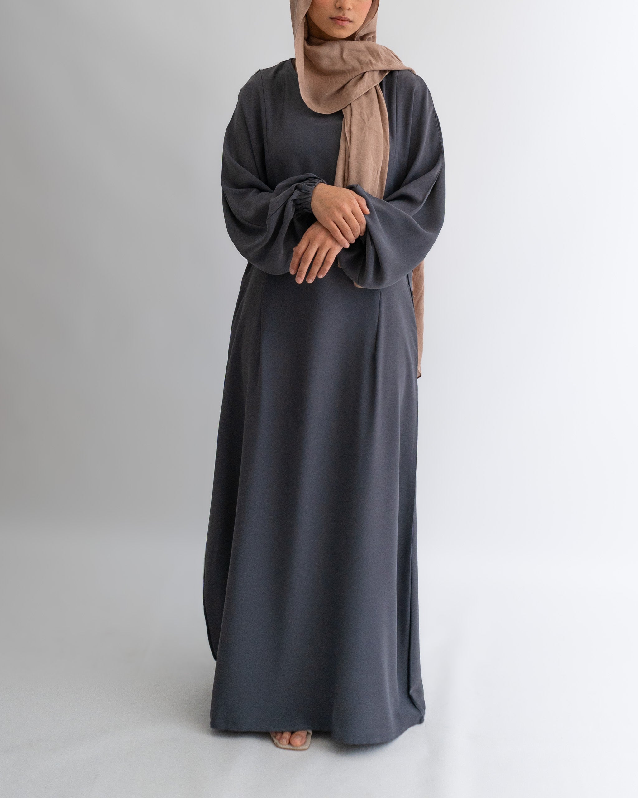 Breastfeeding Abaya - Grey