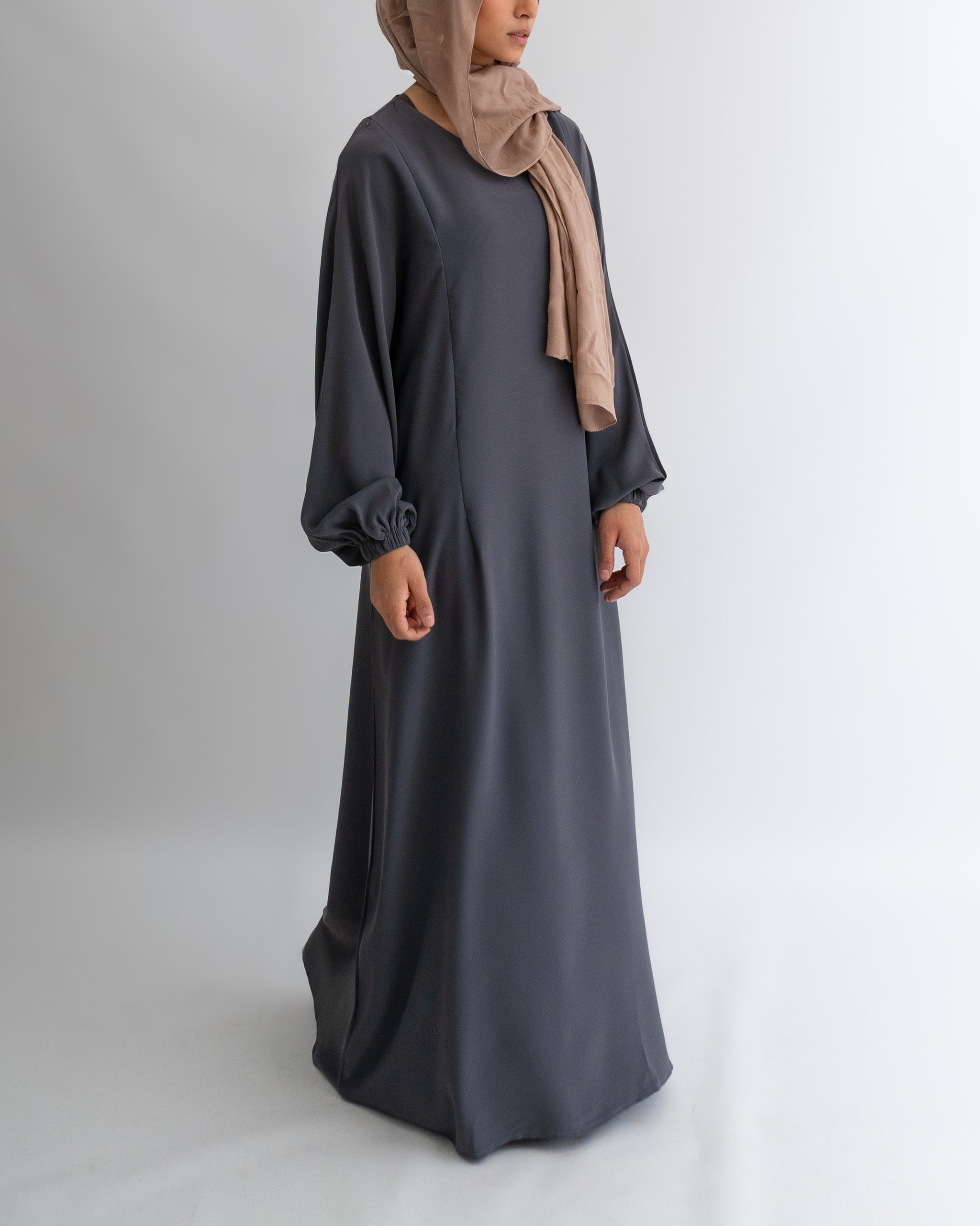 Breastfeeding Abaya - Grey