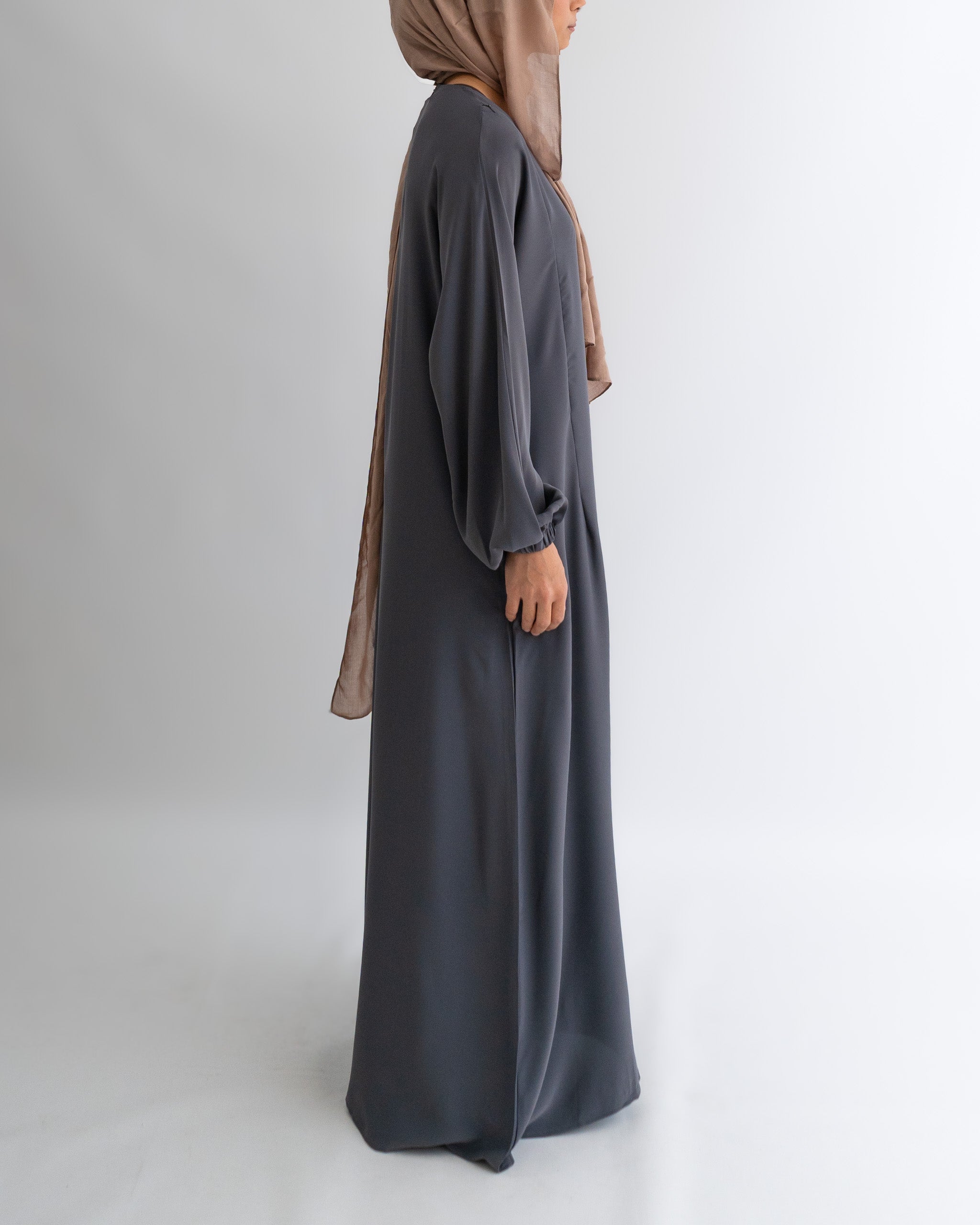 Breastfeeding Abaya - Grey