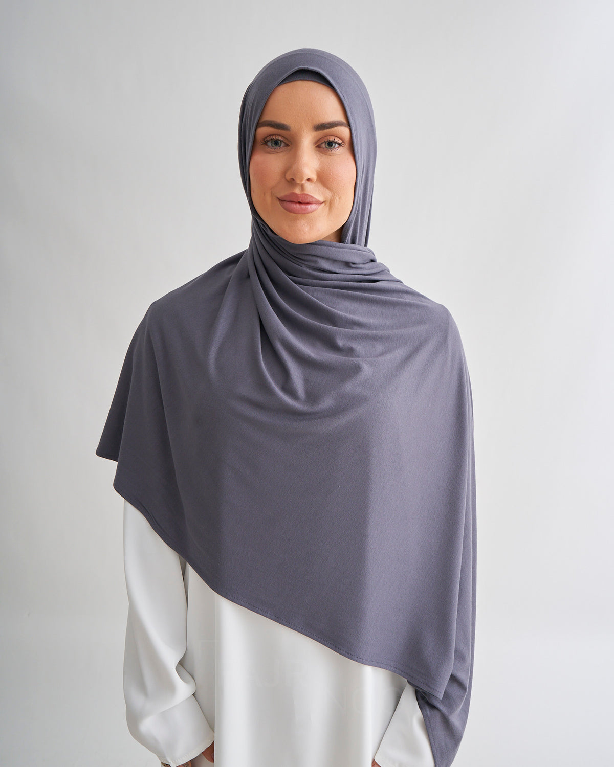 Premium Jersey Hijab - Charcoal
