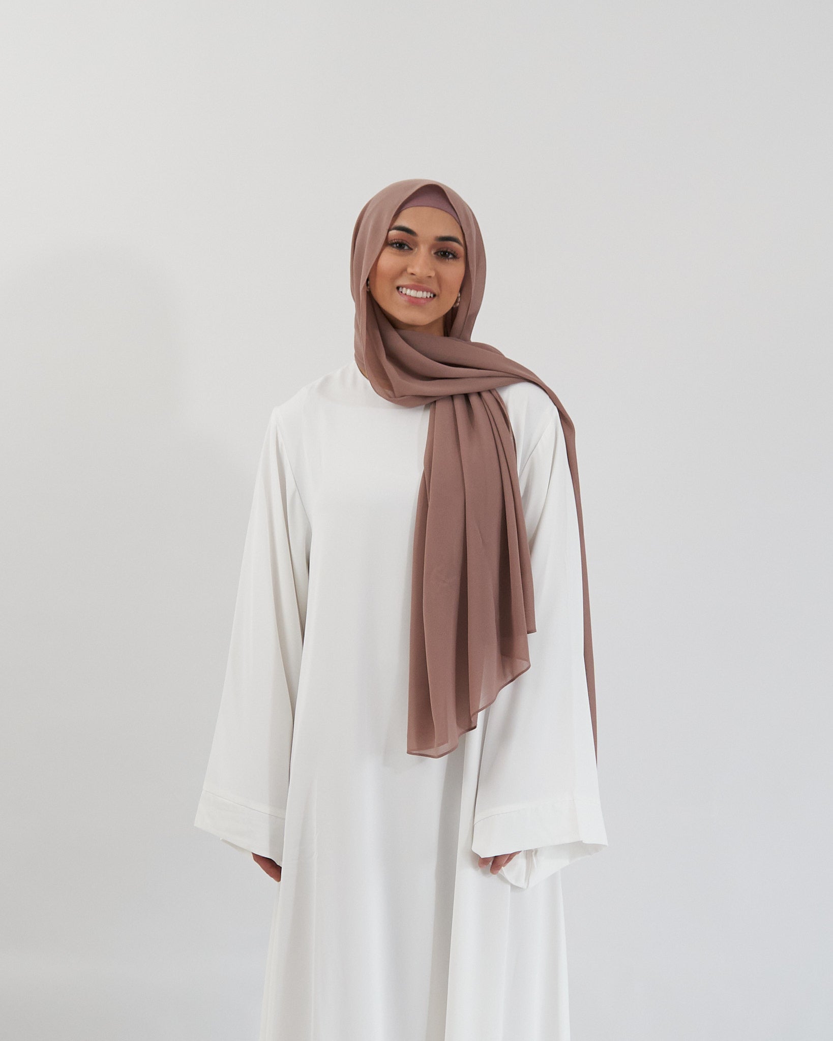 Chiffon Hijab Set - Nude Scarves Fajr Noor 